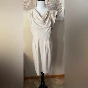 Calvin Klein beige cocktail dress